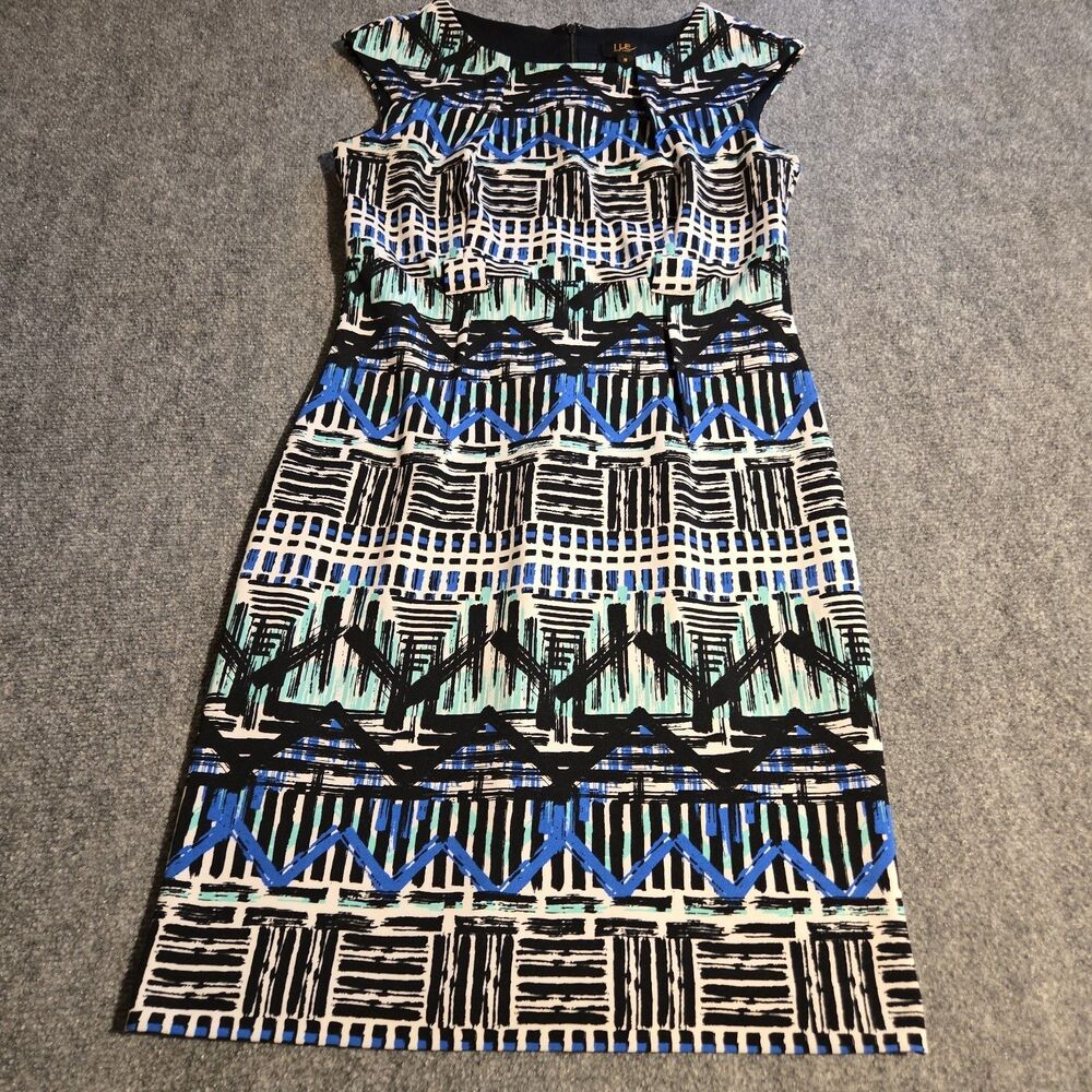 I LE New York Dress Womens Size 8 Black Sleeveless Pullover Polyester Blend